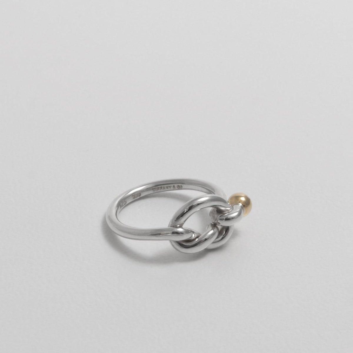 オールドティファニー ラブノット リング | シルバーxゴールド