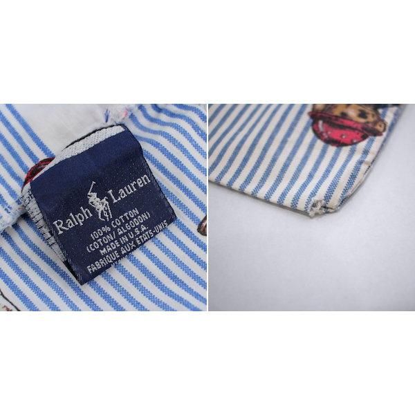 90's USA製 ラルフローレン ポロベア ピローケース [Ralph Lauren] 枕