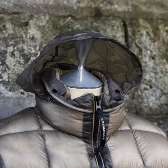 シーピーカンパニー ( C.P. COMPANY ) D.D. SHELL HOODED SHORT DOWN