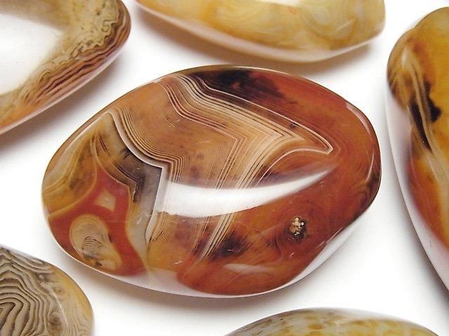 クレイジーレースアゲート 大粒タンブル（穴なし） 1個｜天然石ビーズ