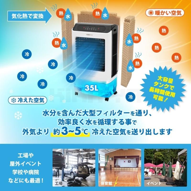 大型冷風機 | 35L業務用冷風扇 - キカイヤ/工具のKIKAIYA-ツールショップ