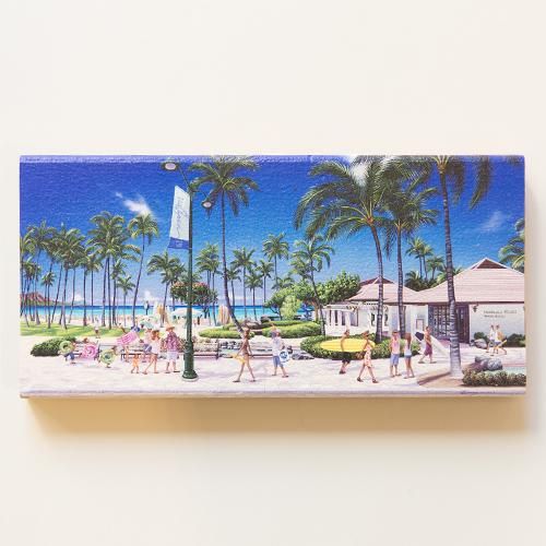 栗山義勝 ［Yoshikatsu Kuriyama］ Wood Art Print ハワイの風景