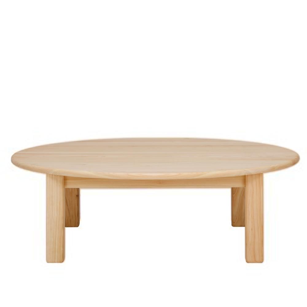 直径90｜木製/無垢｜丸テーブル｜丸ローテーブル｜円卓［90/33］［90