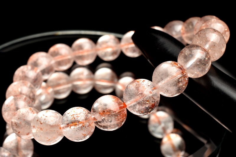 1点物】AA☆高透明 ストロベリークォーツ（レピドクロサイトイン