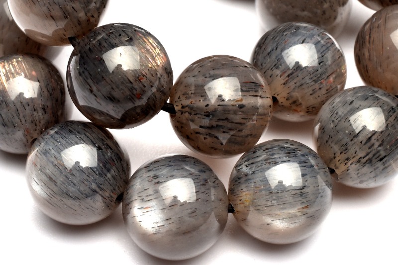 1点物】シルバーシラー ブラックサンムーンストーン 10mm