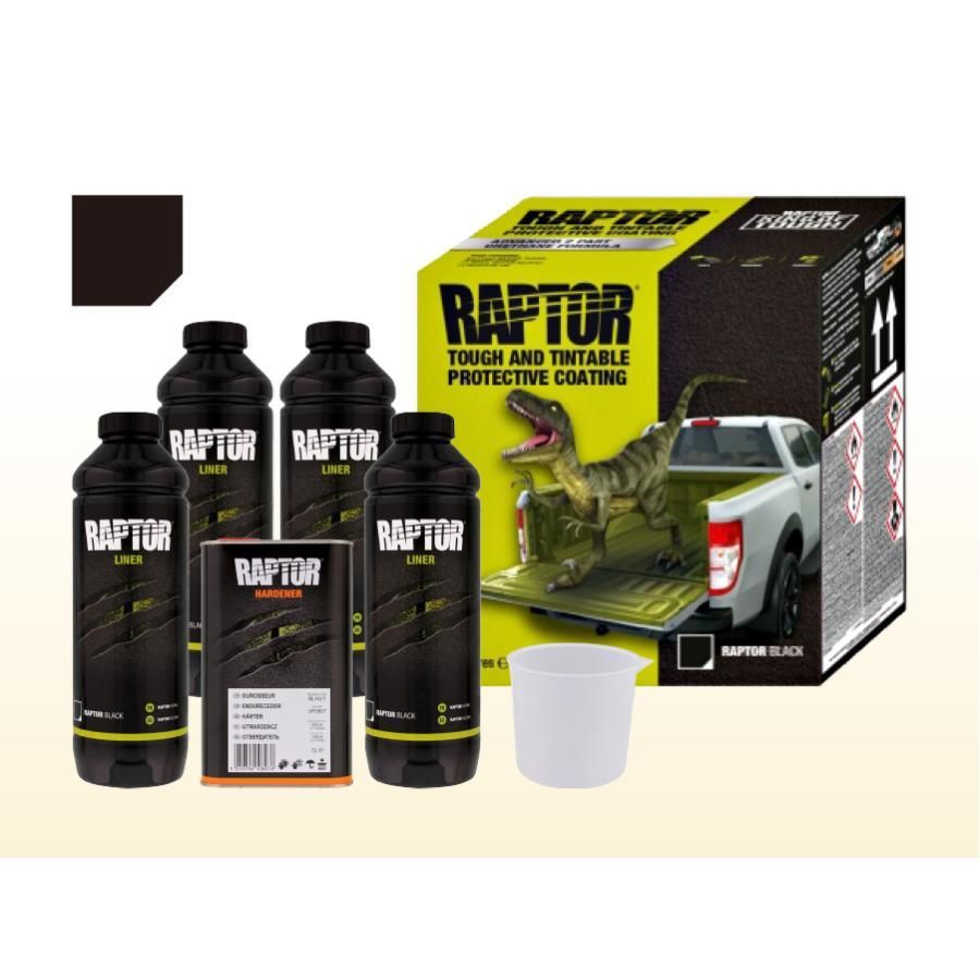 U-POL / ラプターライナー BLACK 4Lキット - 塗料・塗装用具の[e-koei]