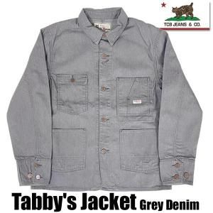 TCBJEANS TCBジーンズ Tabby's Jacket 10oz ライトグレーデニム