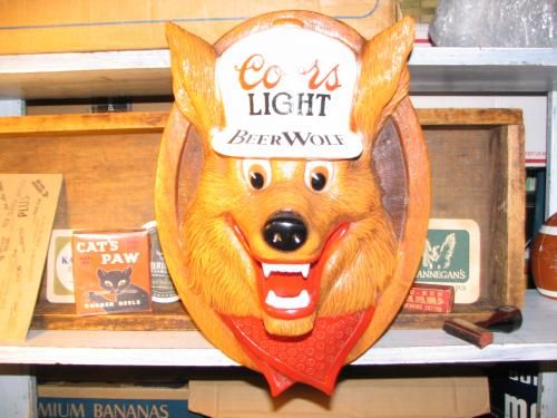 Coors LIGHT Beer Wolf ディスプレイ 3 - AMERICAN VINTAGE Sunny's smile