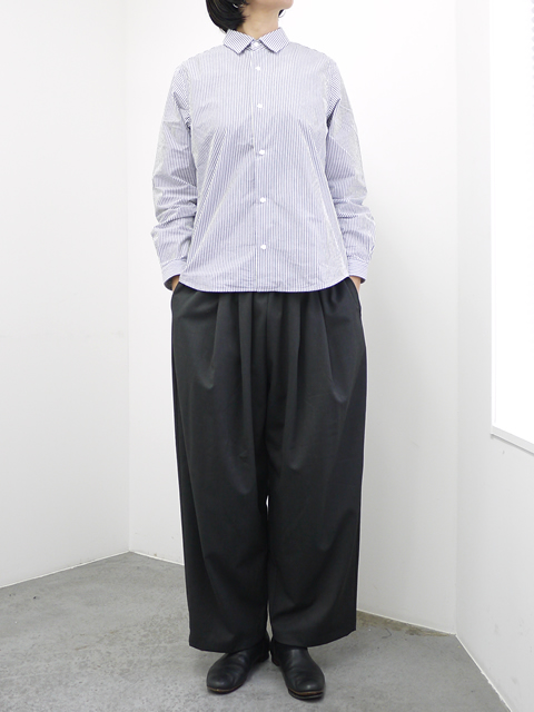 YAECA（ヤエカ） コンフォートシャツスタンダード ブロックストライプ