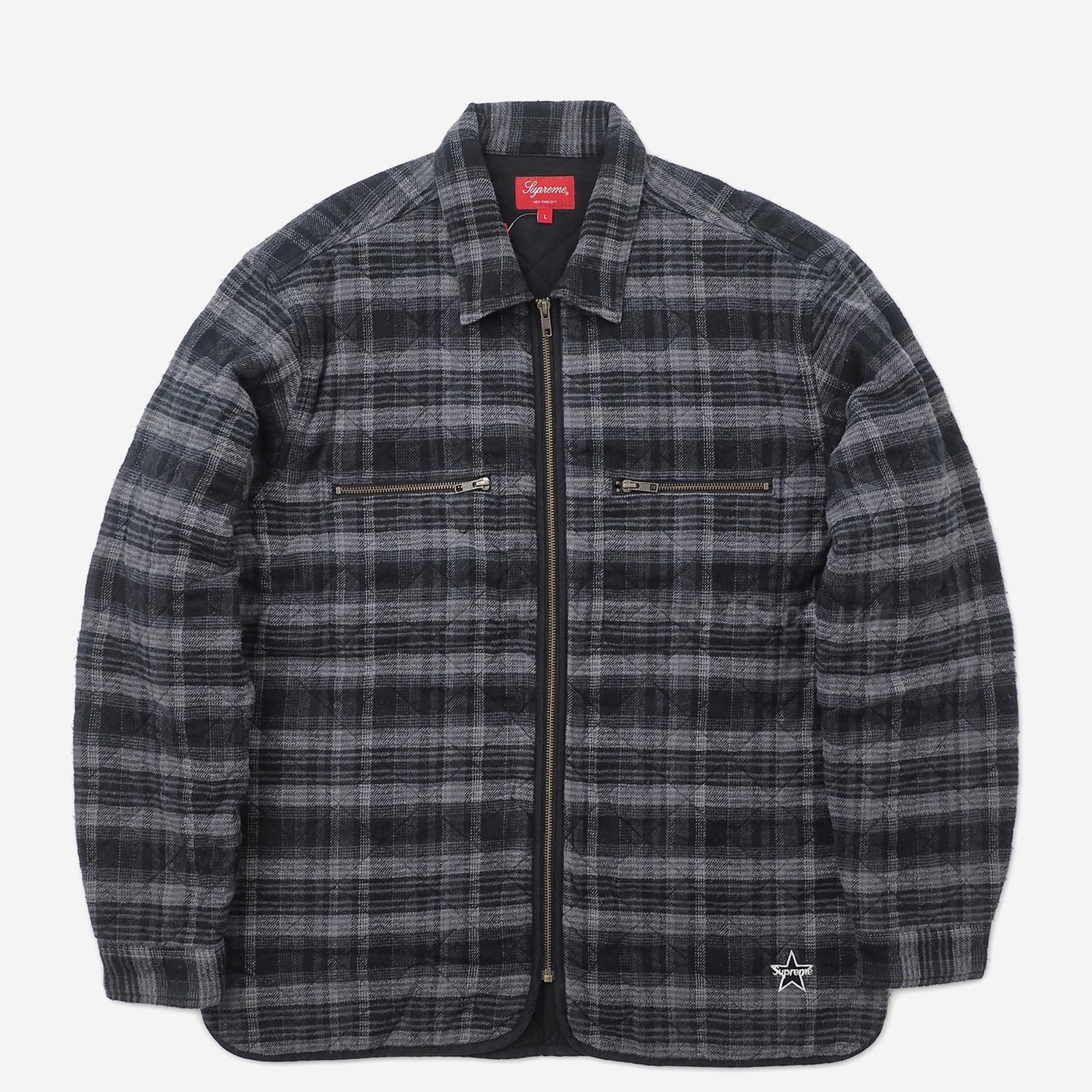 Supreme - Quilted Plaid Zip Up Shirt - UG.SHAFT