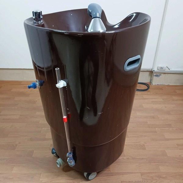 中古/A】EMS『移動式シャンプー台 PERRO（ペロ）（ブラウン/サイド