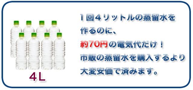 蒸留水器(蓋:黒色 本体:ステンレス)新ガラス容器・磁器ノズル メガ