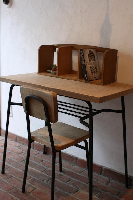 昭和レトロ/リメイクパイプ椅子/- カフェスタイルのアンティークな古