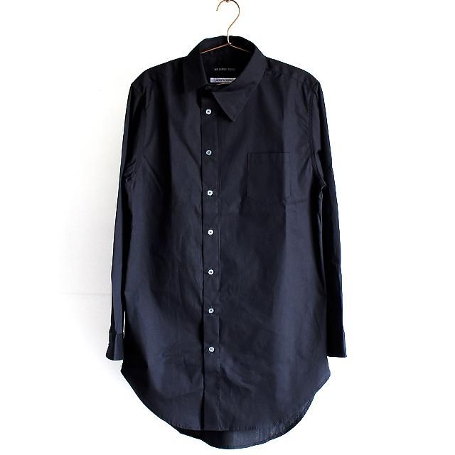 アシンメトリーカラーロング丈ドレスシャツ | メンズスカートなど