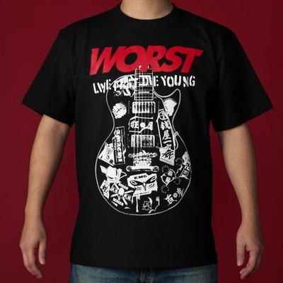 墓場の画廊】WORST／ギターTシャツ（鈴蘭 鳳仙 武装戦線 天地
