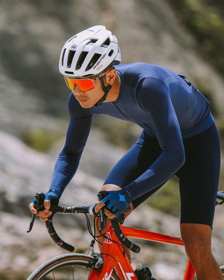 Monton［モントン］男性用長袖サイクルジャージ［ロングスリーブ