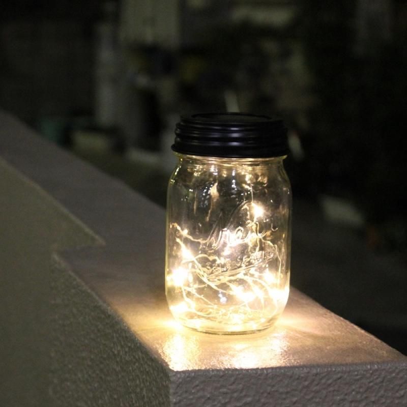 メイソンジャー LEDソーラーライト 替え蓋 フェアリーライト