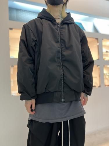 LAD MUSICIAN / SOLO TWILL HOODED MA-1 / BLACK - LAD MUSICIAN・A.F