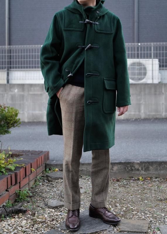 GLENMORE】ウールヘリンボーン織りダッフルコート - SUGURU SHOP