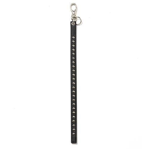 CALEE - STUDS LEATHER LONG KEY RING - CHALLENGER,CALEE,PORKCHOP