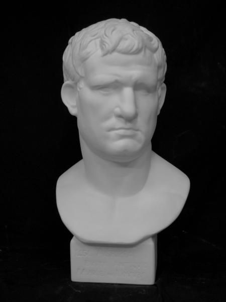 K-162 アグリッパ胸像（丸） - 日本で唯一の石膏像専門ショップ「石膏