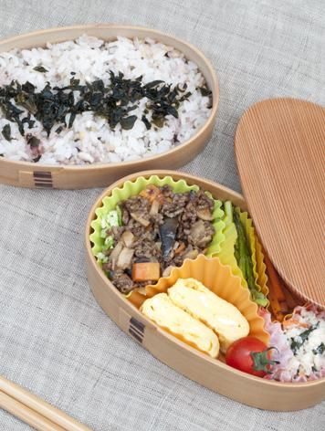 曲げわっぱ 老舗 栗久（くりきゅう）：大館曲げわっぱ お弁当箱 二段