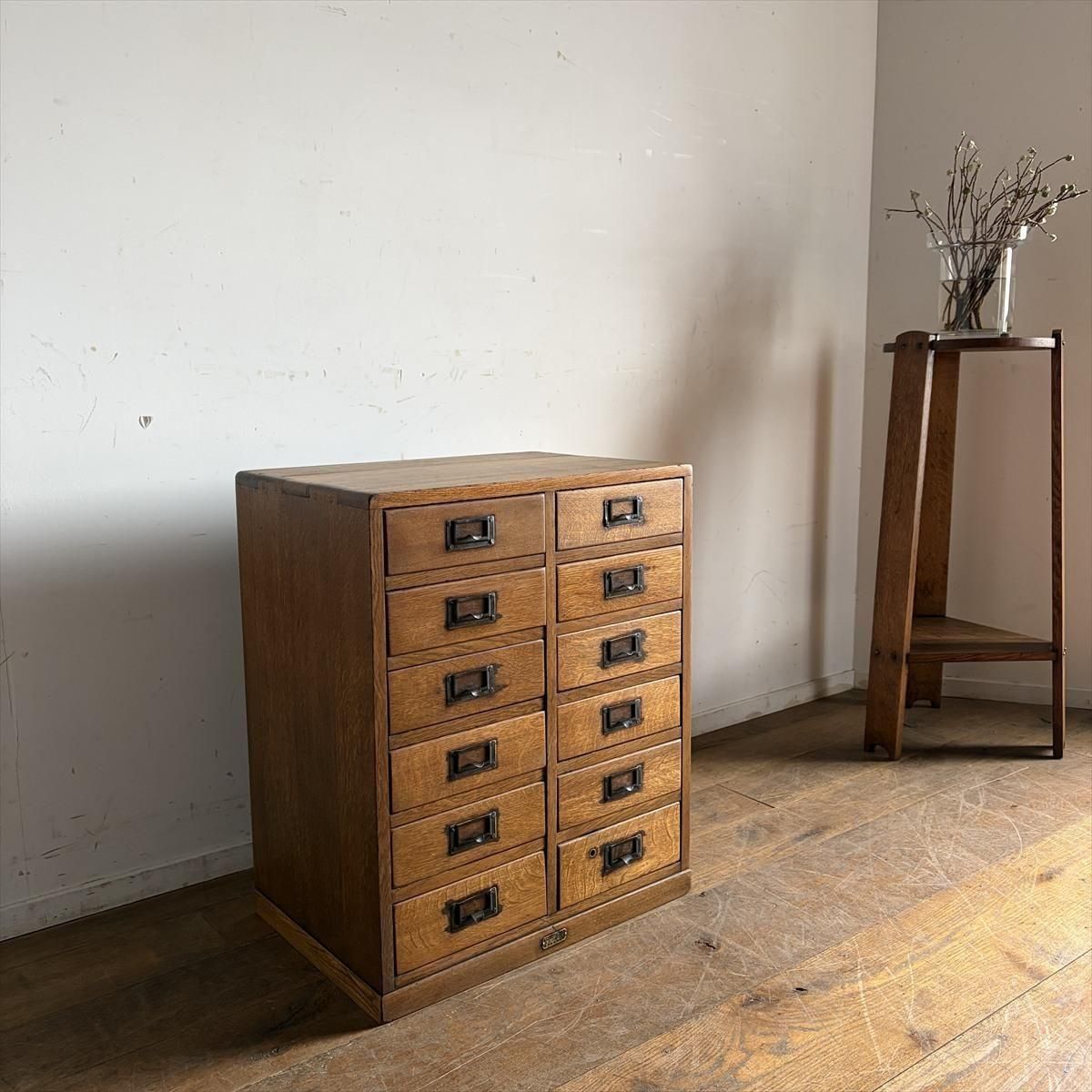 ナラのチェスト12杯 - 古家具・古道具 アンティーク家具 kubu（クブ）