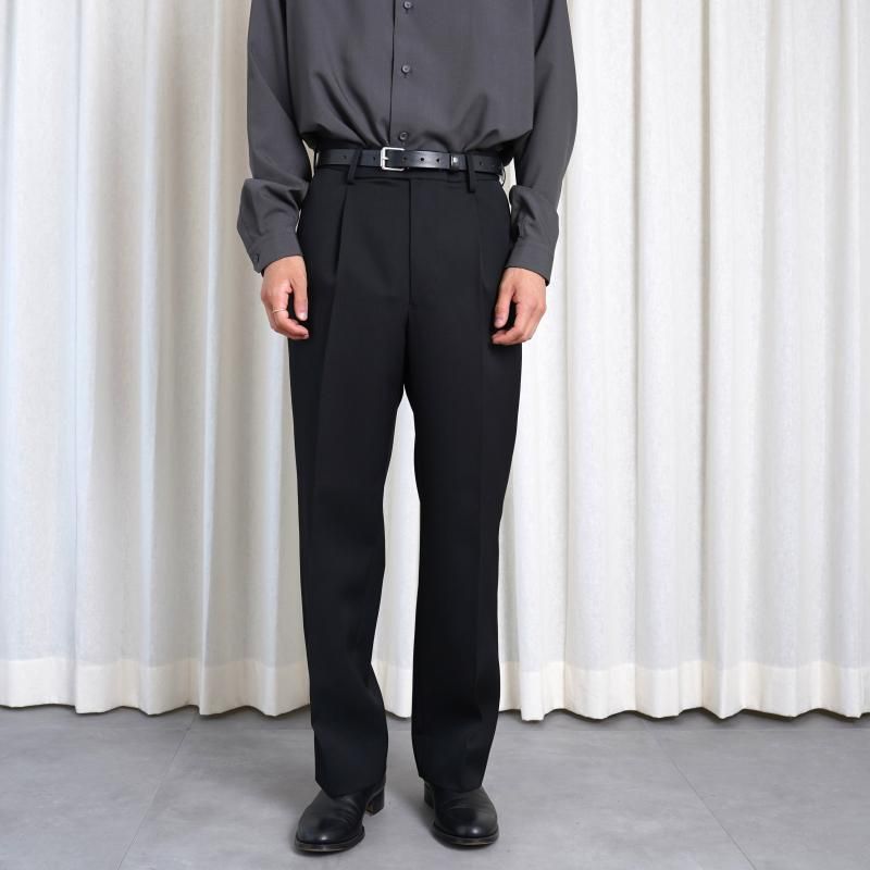 25A/W】【THE RERACS ザ・リラクス】 THE SLACKS STRAIGHT / BLACK