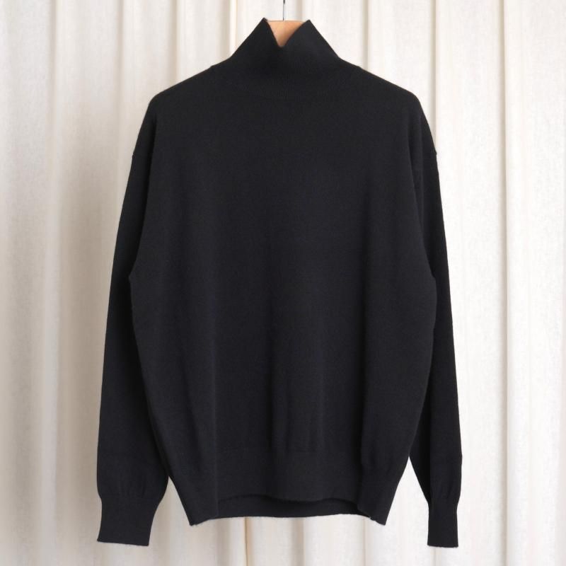 25A/W】【AURALEE オーラリー】 BABY CASHMERE KNIT TURTLE / TOP