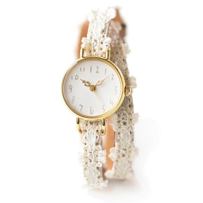 E03 クルチュアン 2重巻きレースベルト/ ハンドメイド腕時計のシー