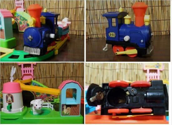 お山のシュッポー 牧場セット - 「宝の森」昭和レトロ雑貨、フィギュア