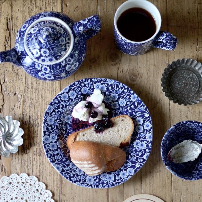 イギリス食器 Burleigh ブルーキャリコ プレートS｜バーレイ正規輸入