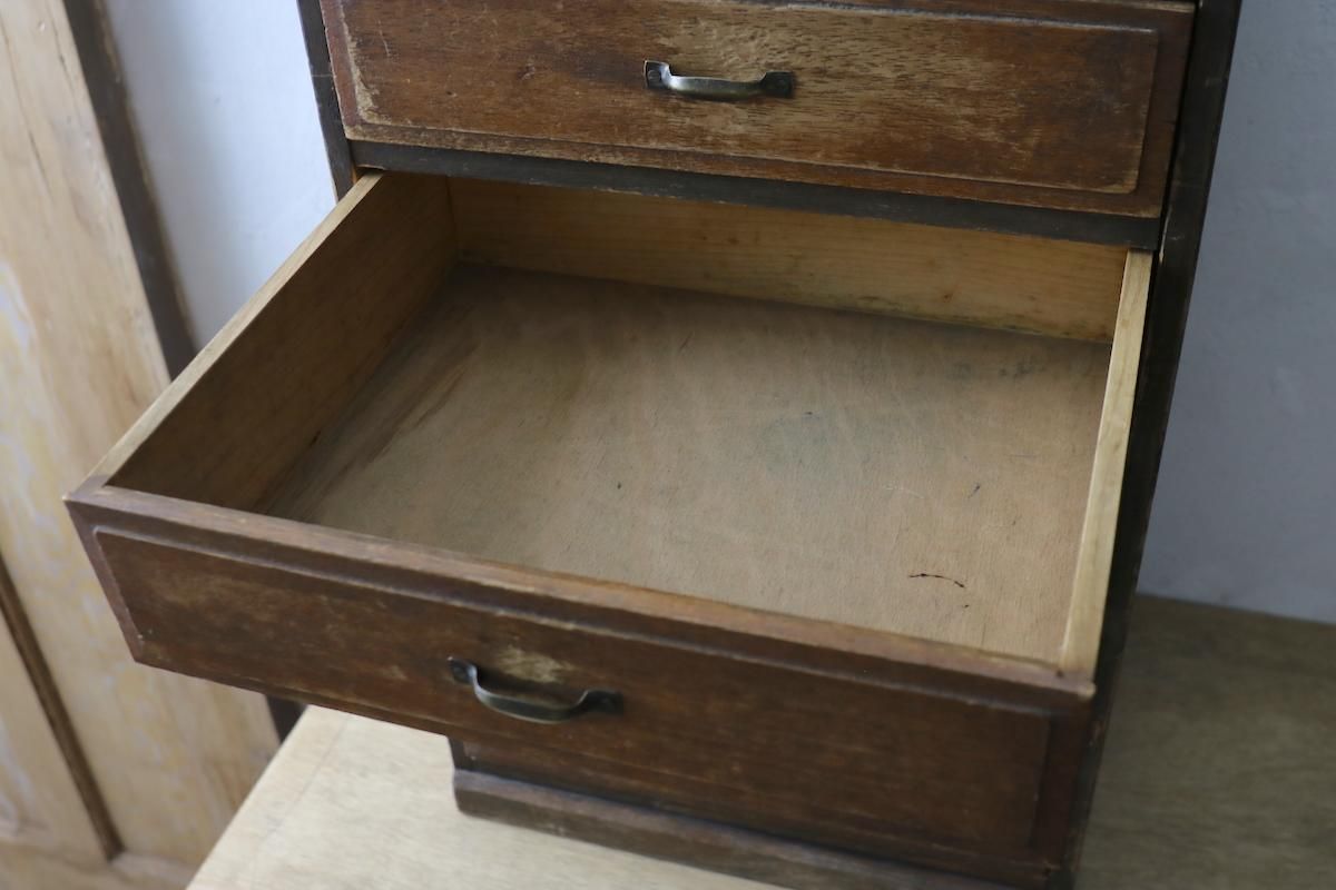 昭和レトロ小引き出し5段/w32.5×d27.5×h48.5cm- カフェスタイルの