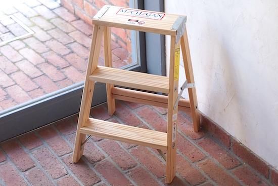 木製ステップラダー/ミシガンラダー/w36×h58cm/USA - カフェスタイルの
