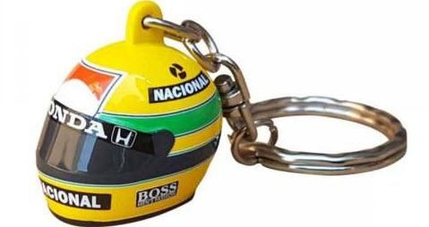 AS-18-870 1/12 アイルトン セナ 3D Keyring ヘルメット F1 1988