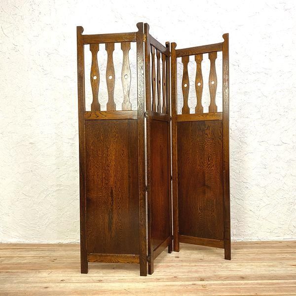 屏風 衝立 パーテーション アンティーク 間仕切り ヴィンテージ レトロ