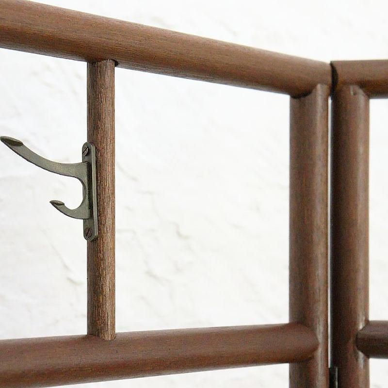 木地衣桁 二つ折り 和装用 日本製アンティーク