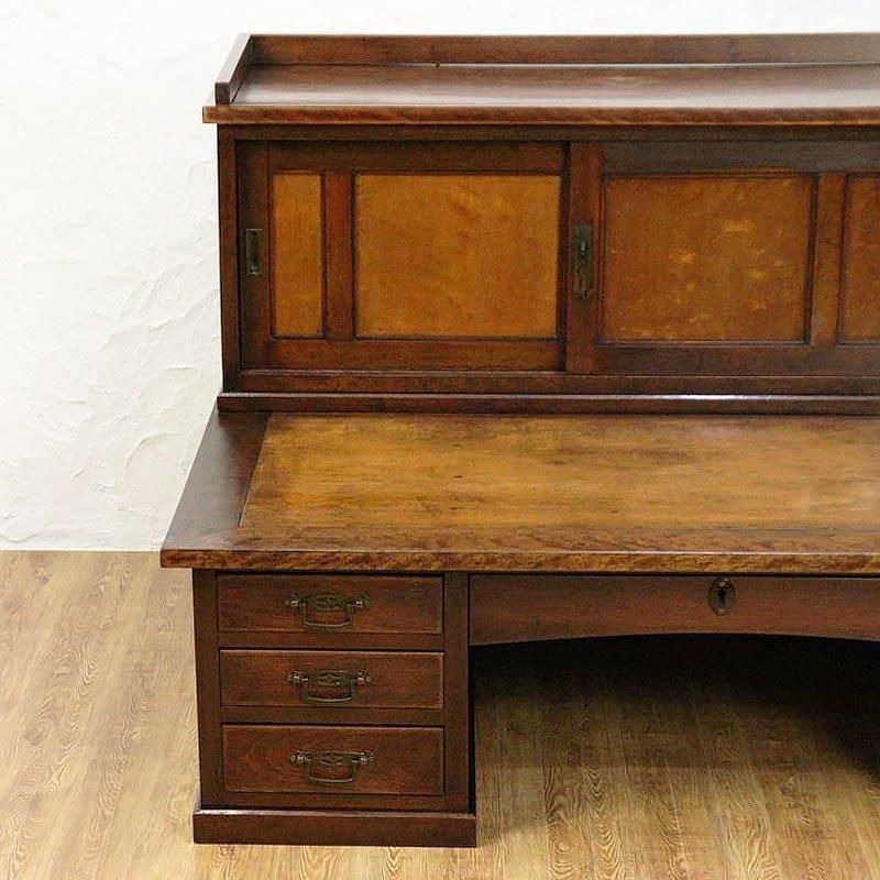 上置き付き座机 和風 大正昭和頃 幅121cm ヴィンテージ