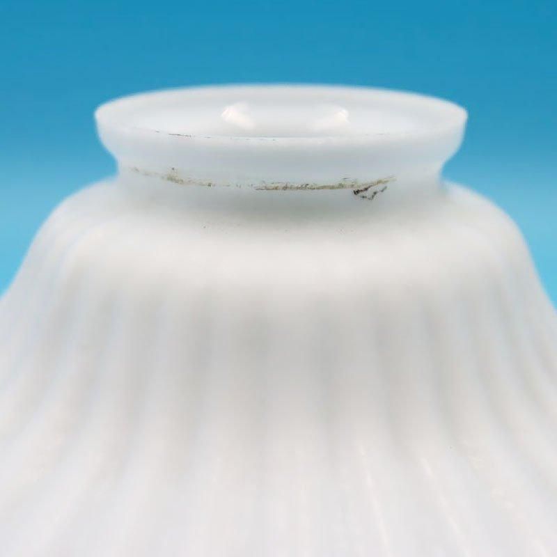 昭和レトロ 電笠 電傘 ランプシェード ガラス 乳白 照明 和電笠 大正