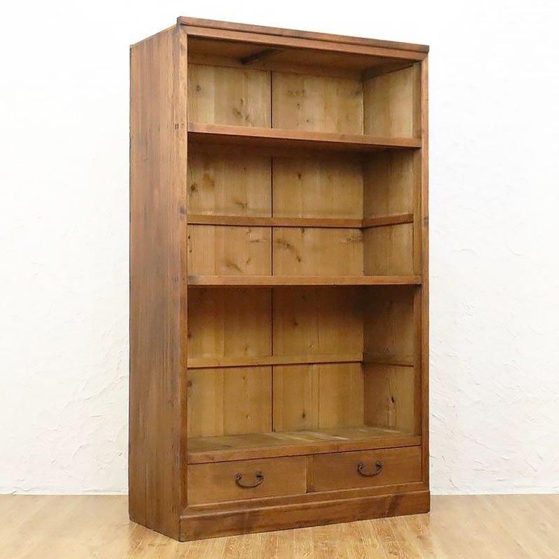 キャビネット 水屋箪笥 モールガラス入り 大正昭和 和モダン