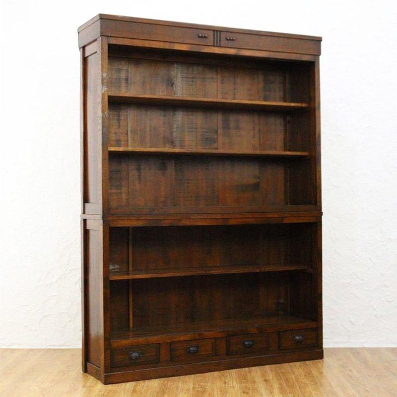 四尺引戸食器棚 キャビネット 収納棚 飾り棚 大正 昭和 アンティーク