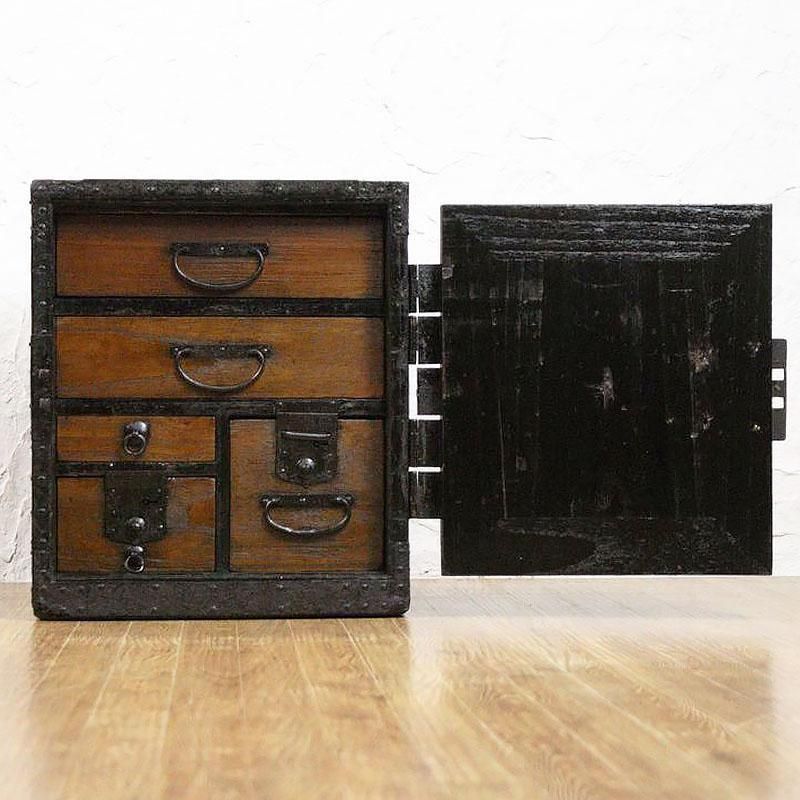 舟箪笥明治時代の桐製小箪笥アンティーク