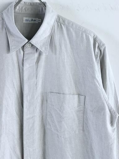 Sans limite (サンリミット) ボックスレギュラーカラー比翼シャツ