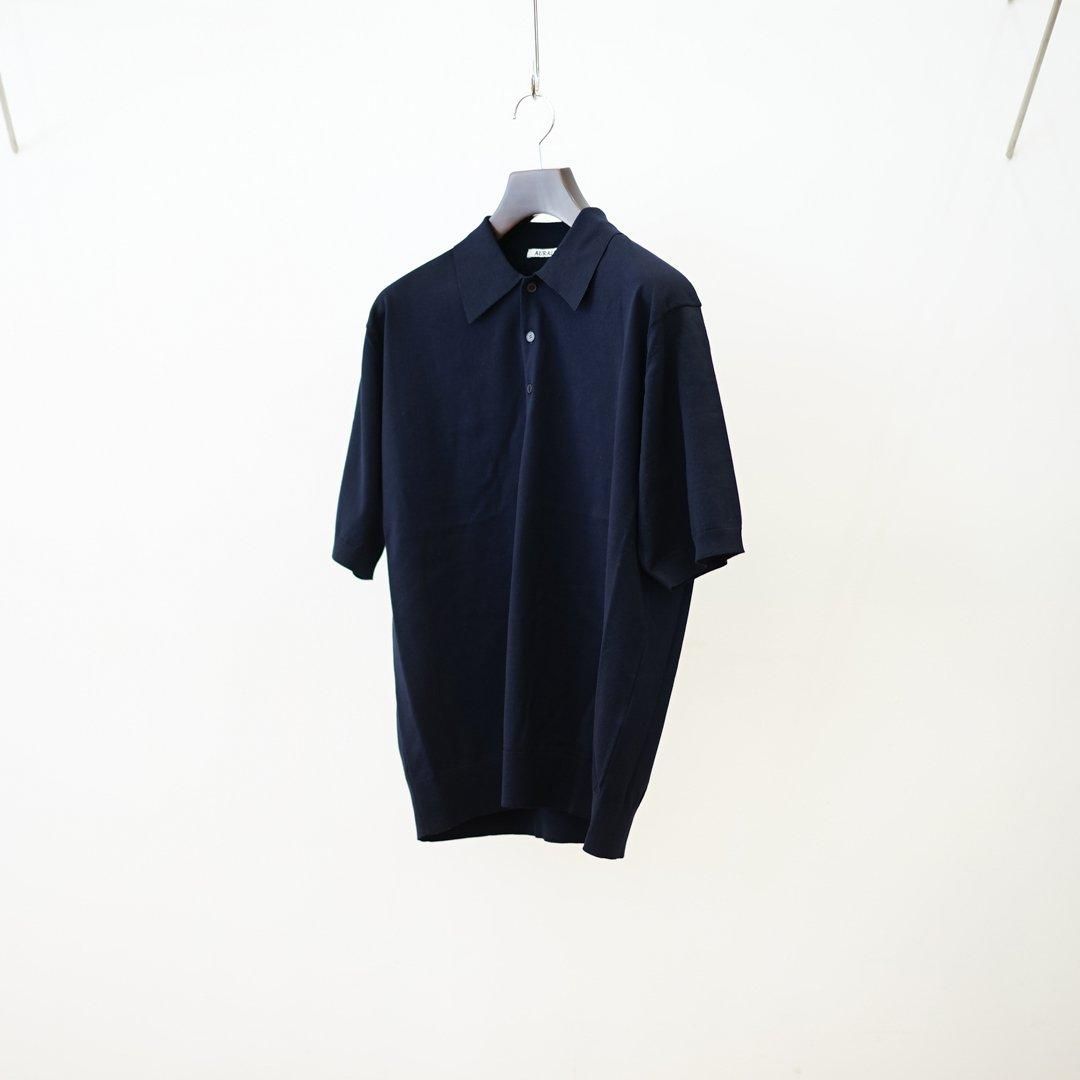 AURALEE (オーラリー)Super High Gauze Cotton Knit POLO(A24SP02PD
