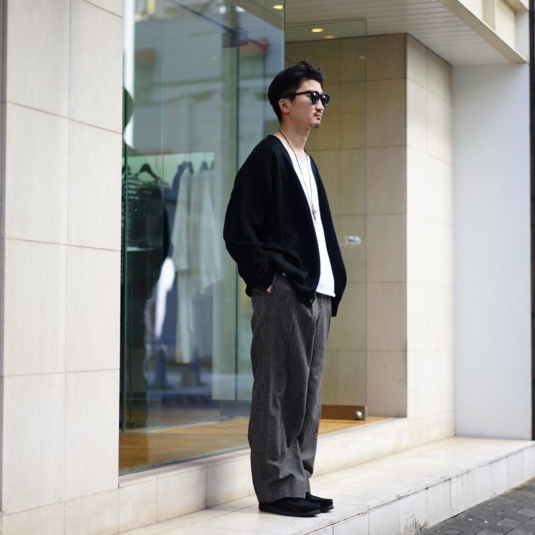 Graphpaper (グラフペーパー) High Density Cardigan (GU243-80093B)/Black