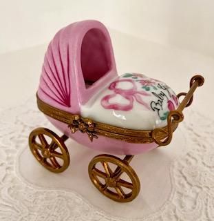 ピンクリボンのベビーカー - リモージュボックス専門店 Limoges Petit