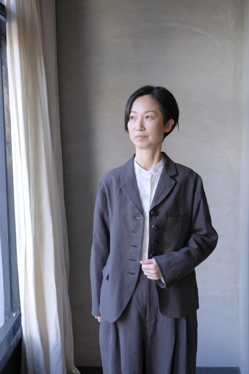 atelier naruse | リネンテーラードジャケット - c a b i n e t