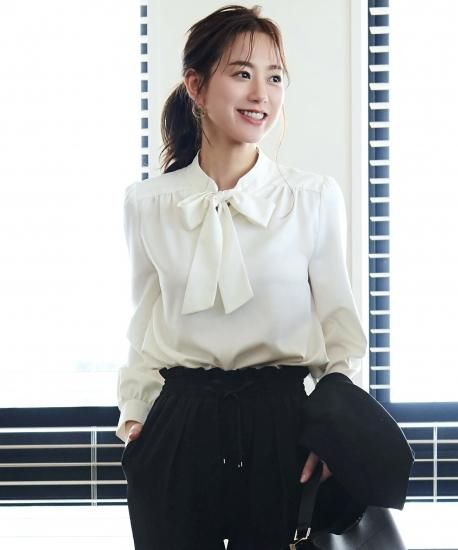 ボウタイブラウス「T748」-RUIRUE BOUTIQUE