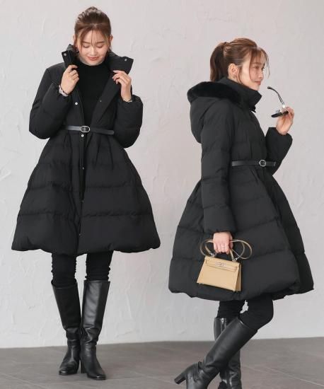 洗える/撥水/静電気防止加工】マルチwayダウン・エコファーフード