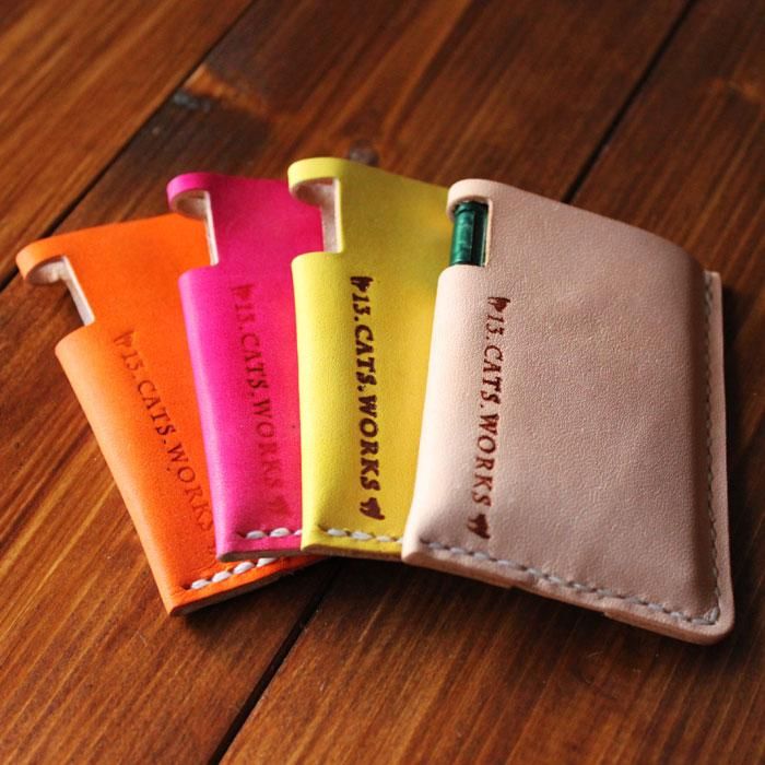 ヌメ革 ミンティアケース - 13.CATS.WORKS